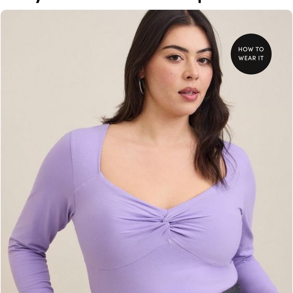 Torrid lot of 2x tops like new purple and red